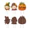 Glitzhome&#xAE; 4ft. Fall Metal Stacked Scarecrow Yard Stake